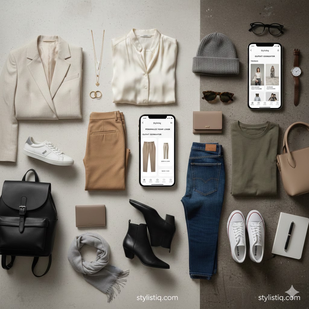 Best personal AI styling apps showing virtual stylist outfits and wardrobe planning tools